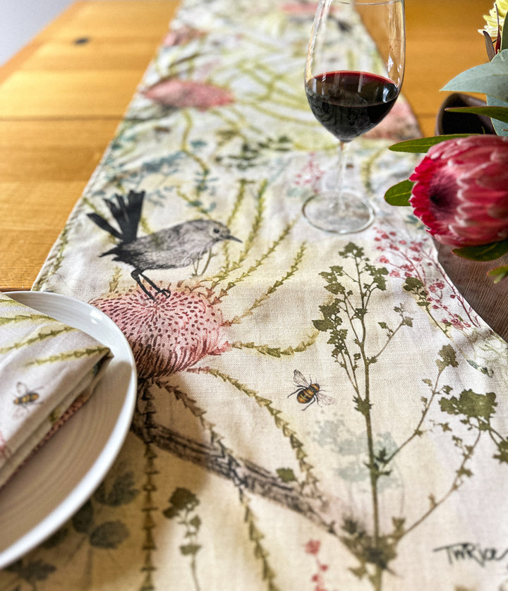 ECO TABLE RUNNER The Splendours of My Garden (42cm x 160cm)