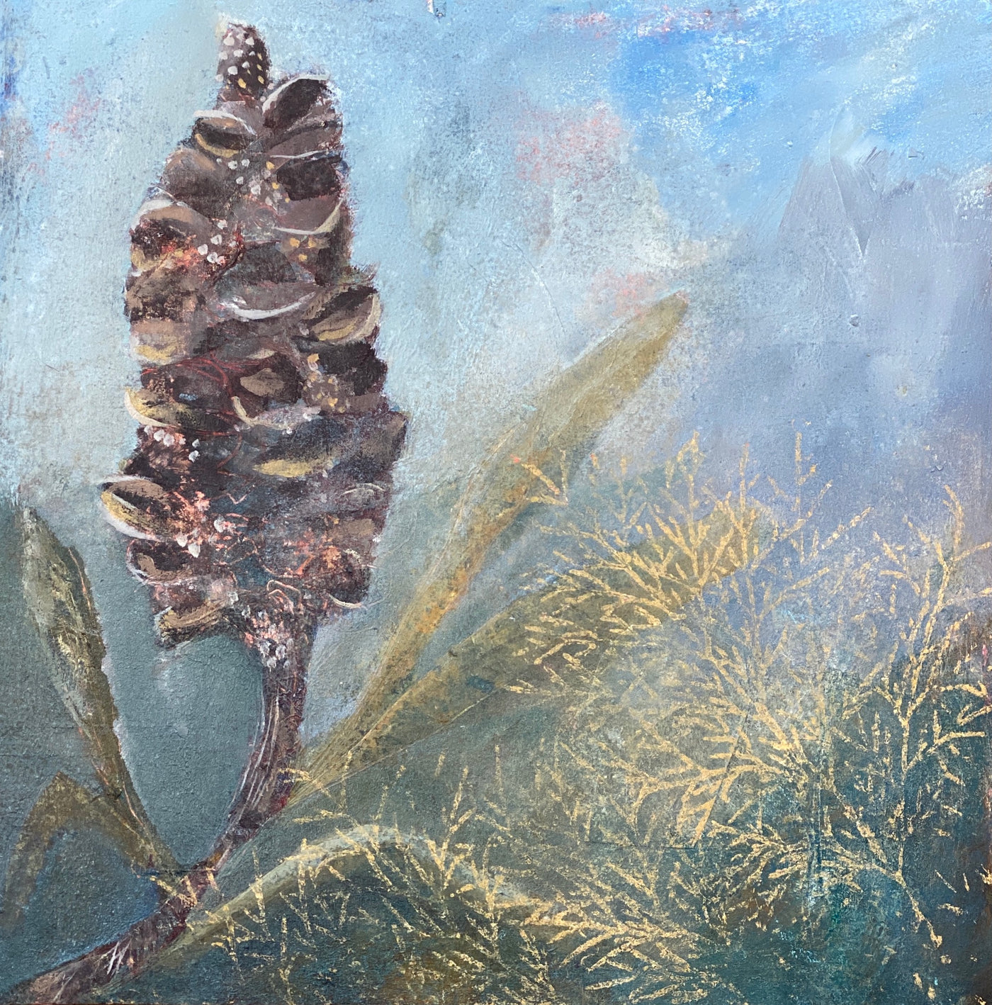 PAINTING Collecting Banksias 30 X 30