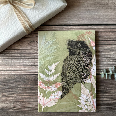 Greeting Card Tawny Frog Mouth.