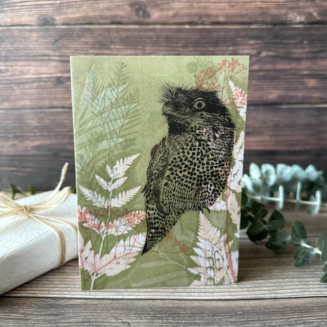 Greeting Card Tawny Frog Mouth.