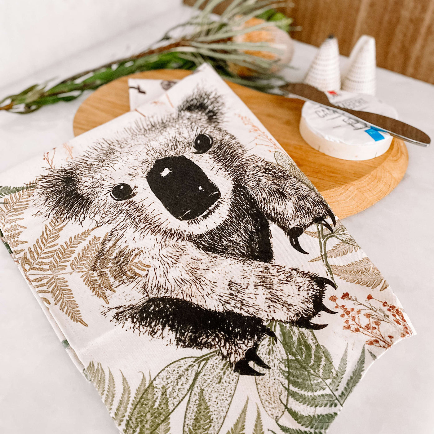 ECO Tea Towel Kindly Koala Design.