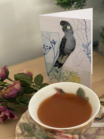 Greeting Card King Black Cockatoo