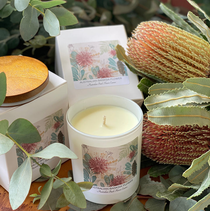 Australian Banksia Flower Design Candles.