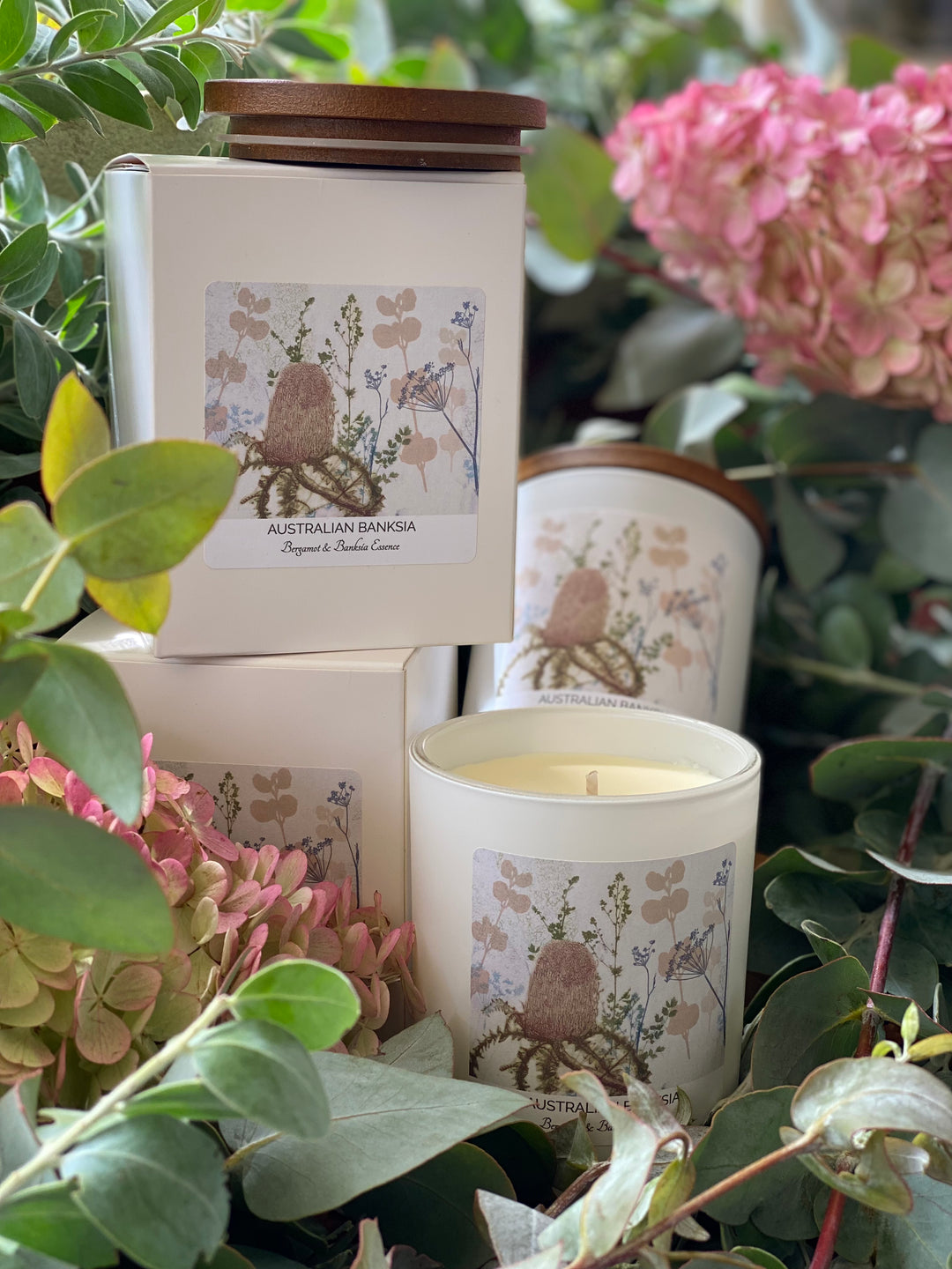 Bergamot & Australian Banksia Design Candles.