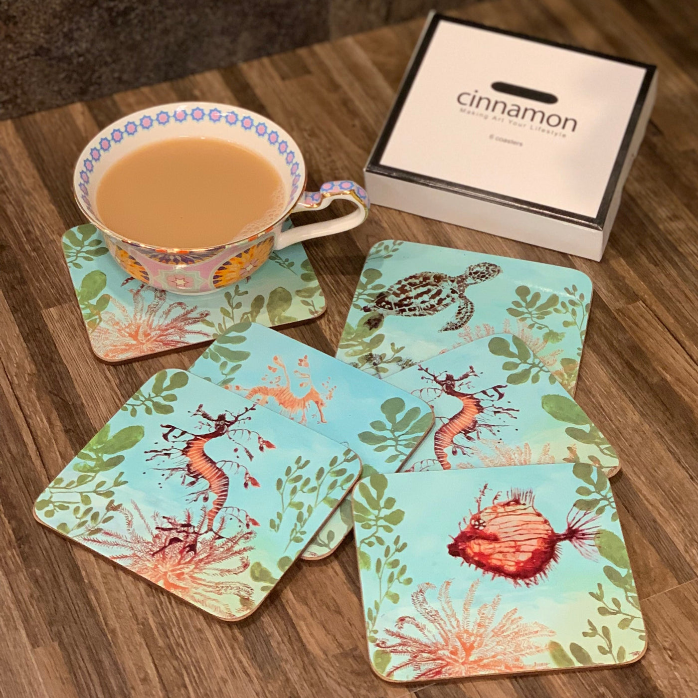 Ocean Depths Cork Backed Placemats and Coasters