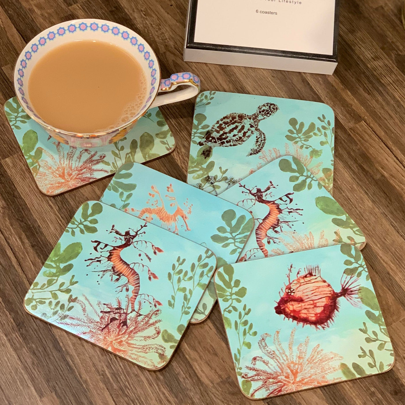 Ocean Depths Cork Backed Placemats and Coasters