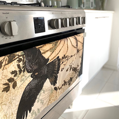 ECO Tea Towel Black Cockatoo & Banksia Design